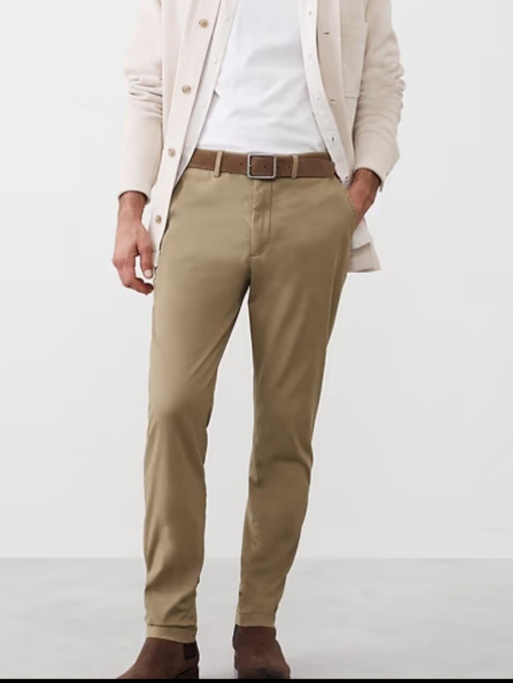 Banana Republic Men's Lived In Slim Fit Chino Pants New With Tags 28 x 28 Acorn